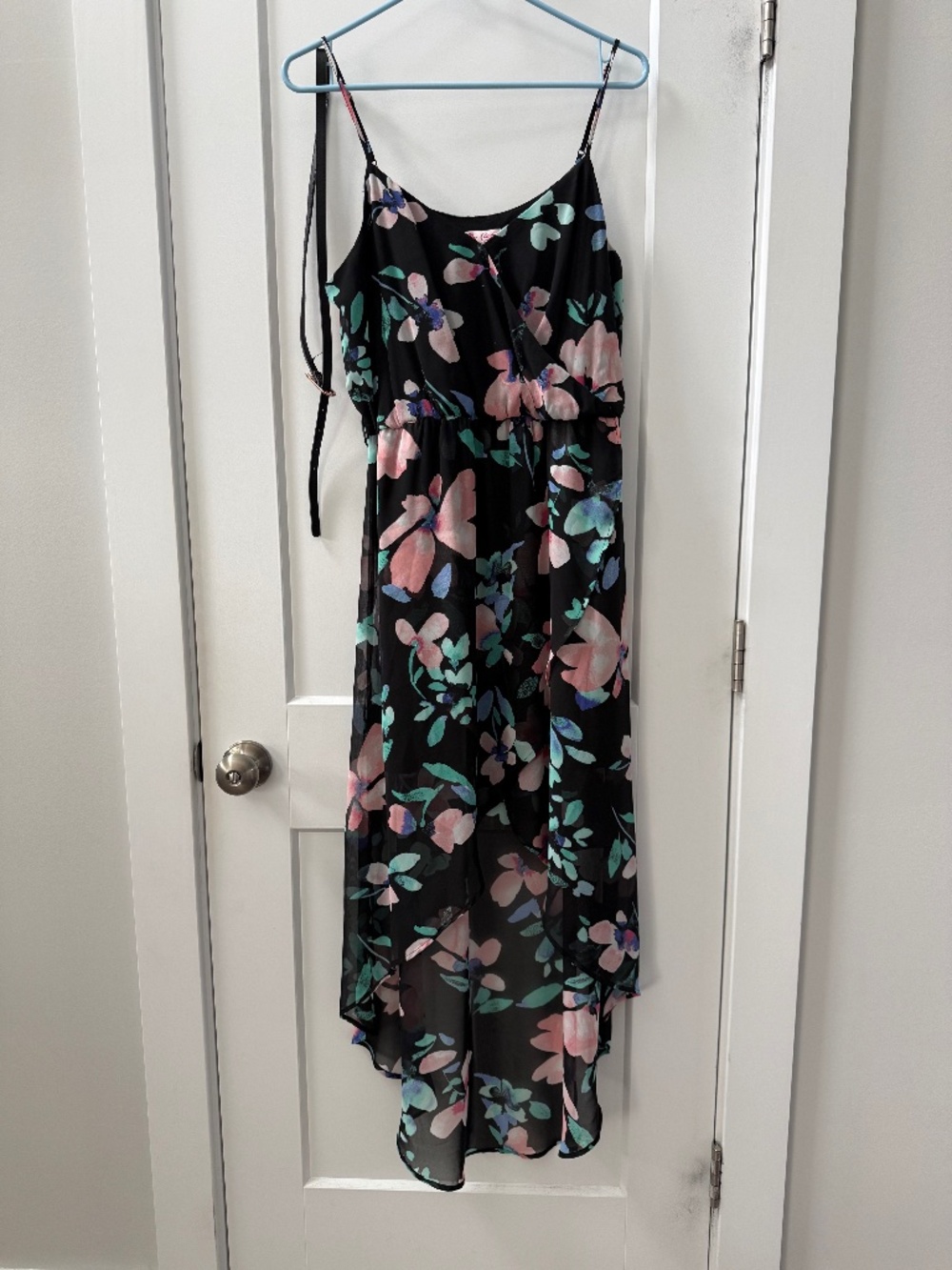 Candies Floral Hi Low Dress with Belt